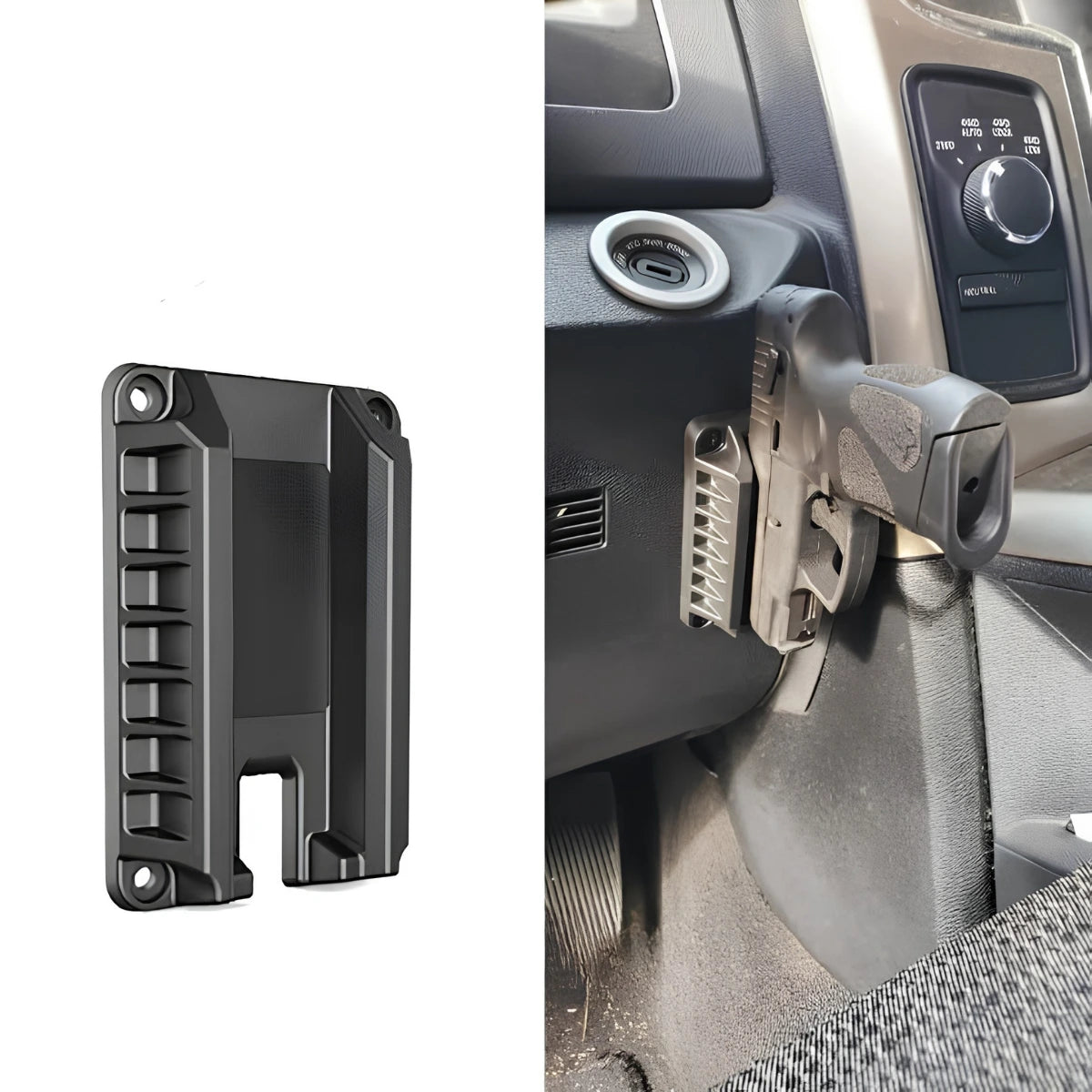 Magnetic handgun mount