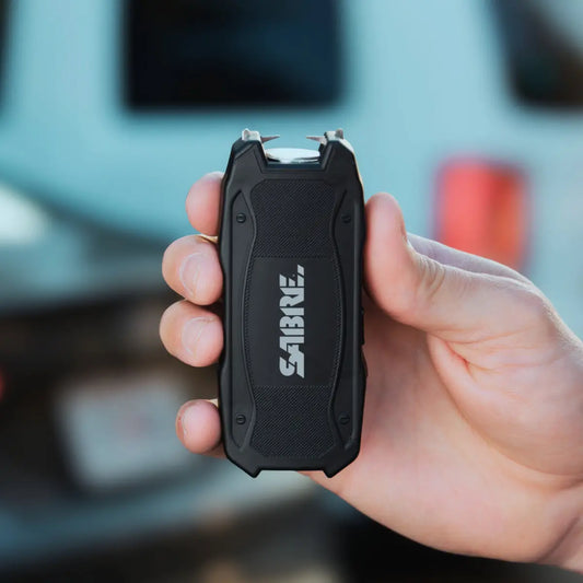 Stun Gun with Flashlight and Battery Strength Indicator
