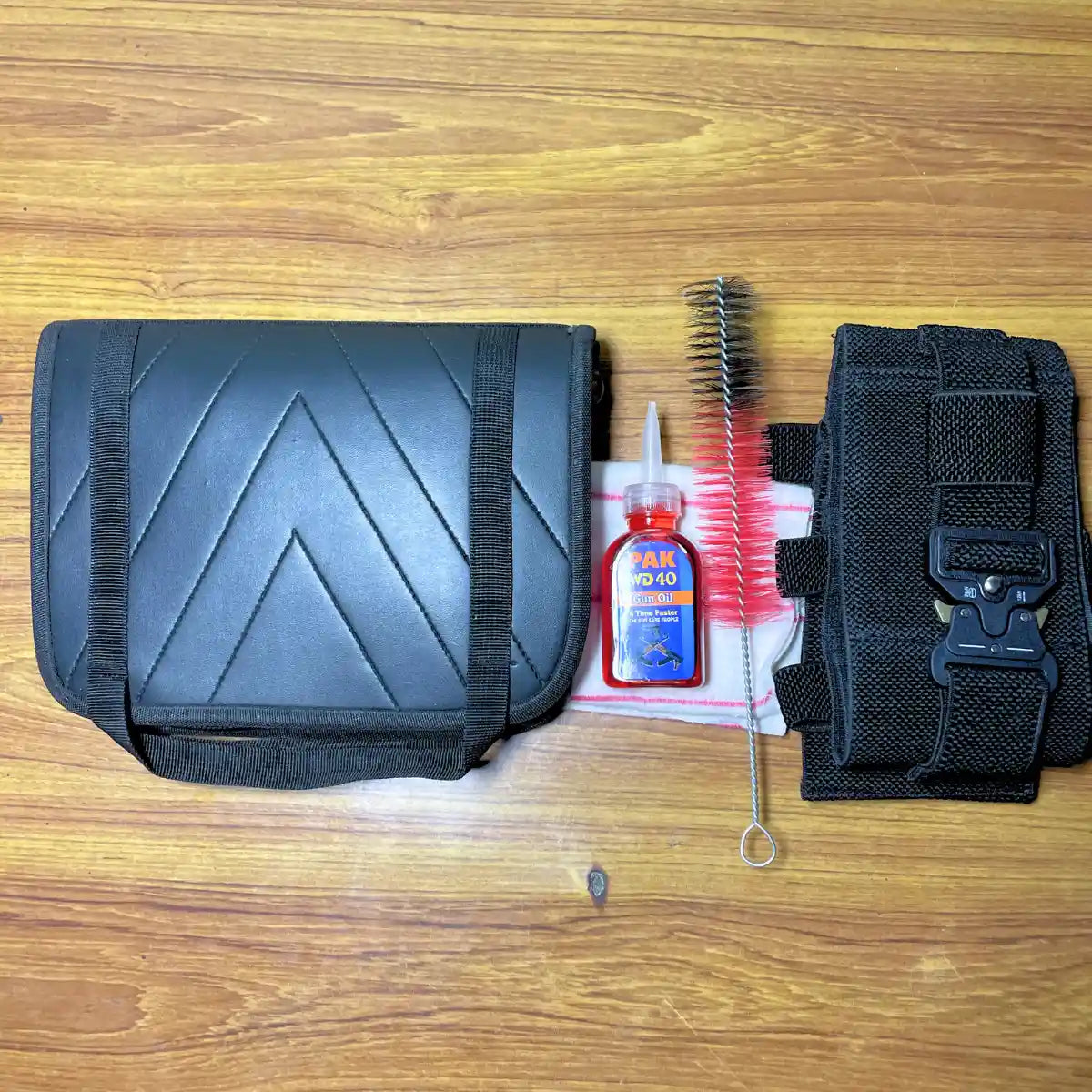 Ultimate 3-in-1 Carry Kit | Belly Band Holster + Leather Pistol Bag + FREE Cleaning Kit