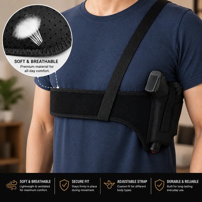 Chest shoulder holster