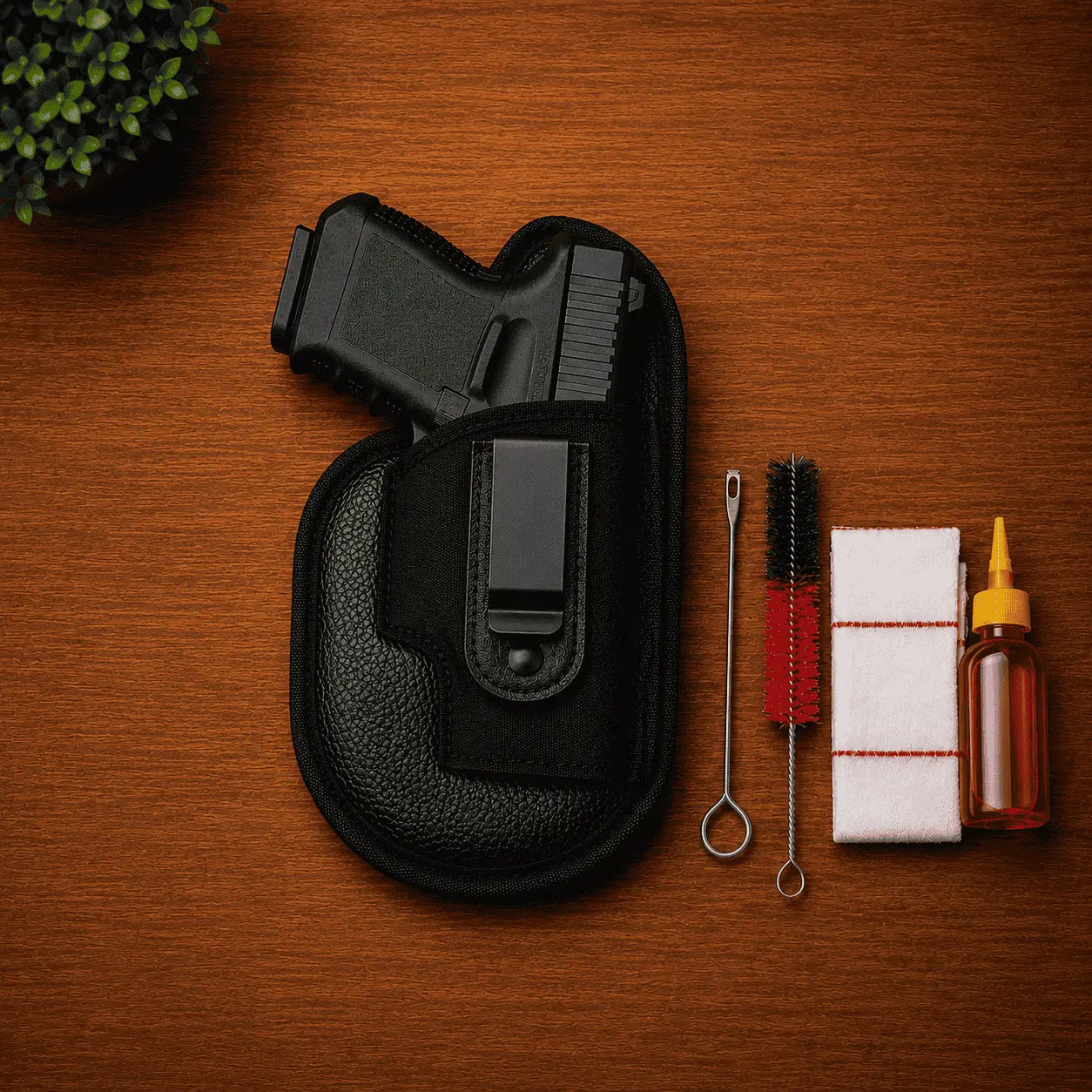 Universal Premium Concealed Pistol Holster + FREE Gun Cleaning Kit